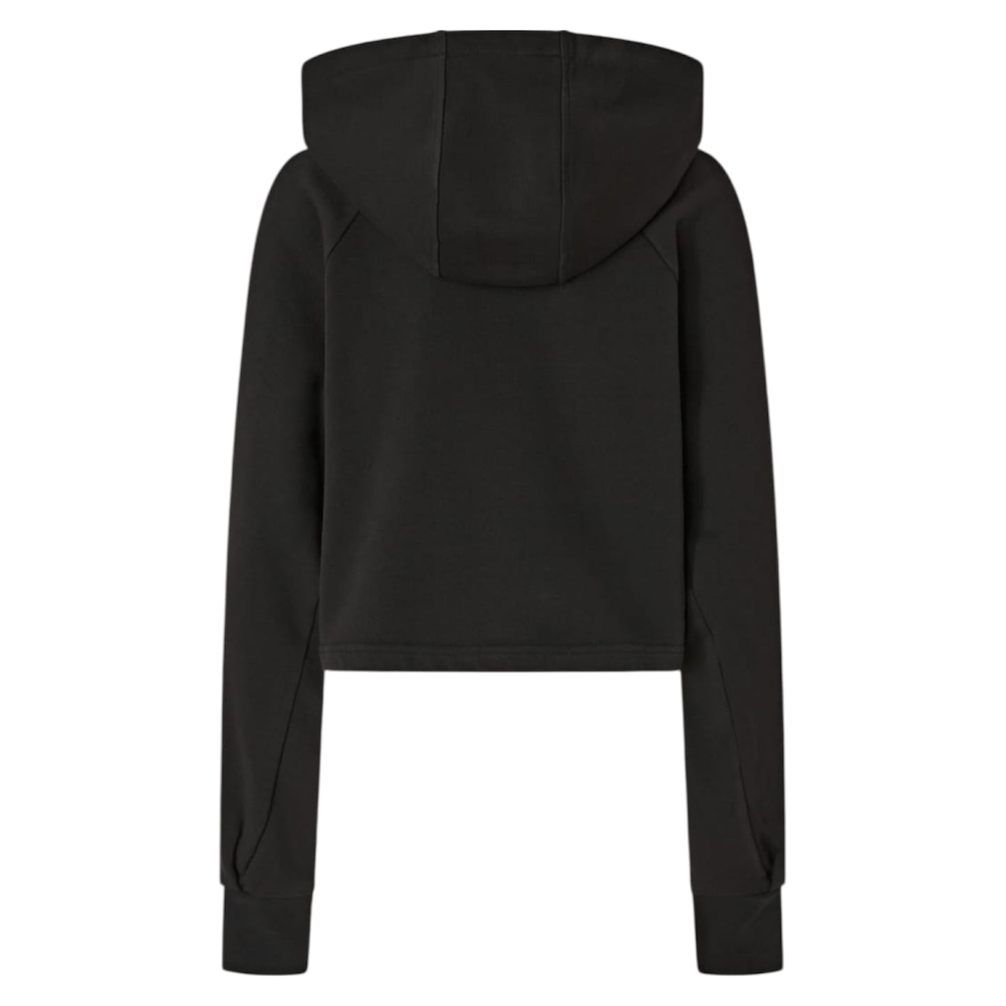 Felpa cropped con ricamo