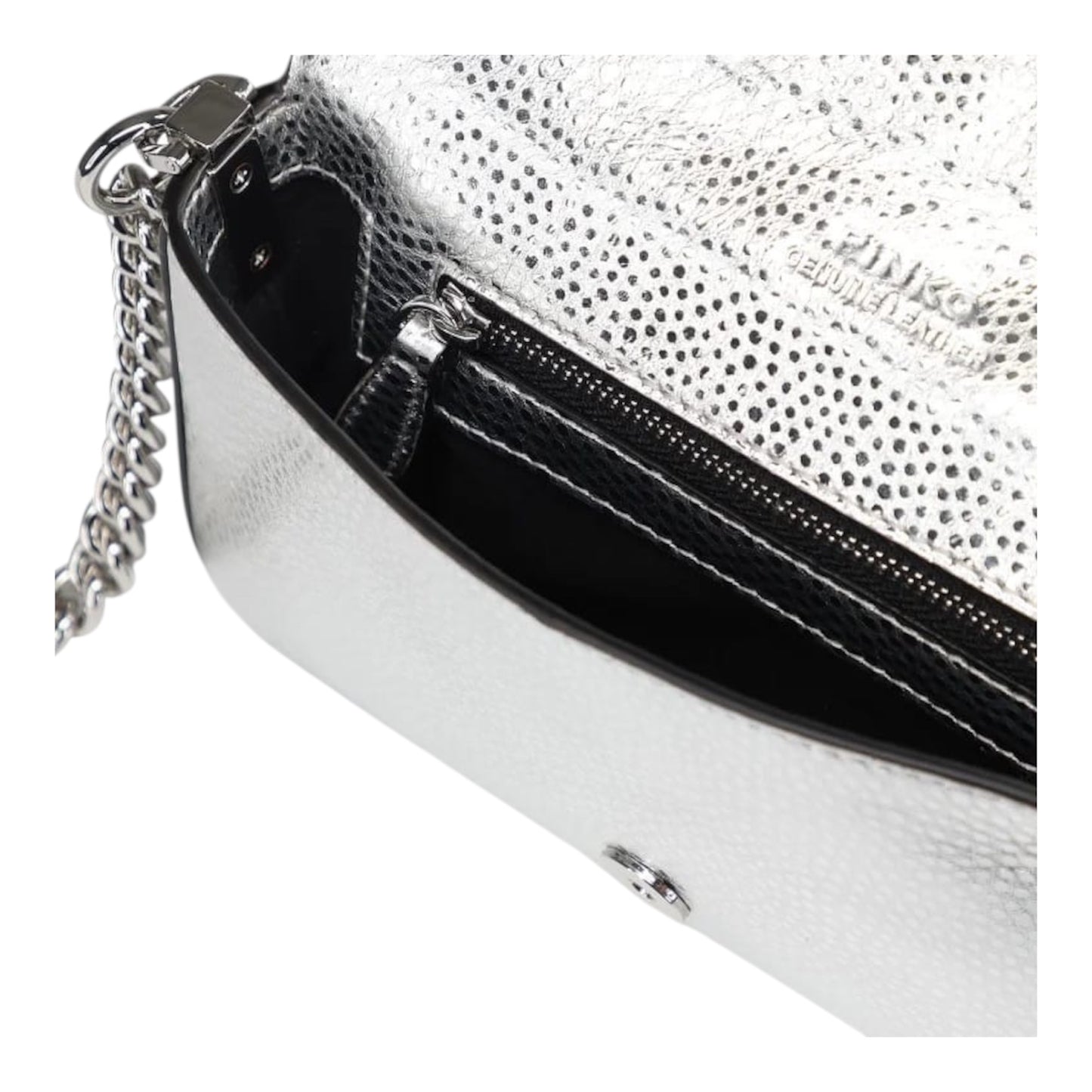 Borsa a spalla baby Love Bag One Slouchy in pelle laminata