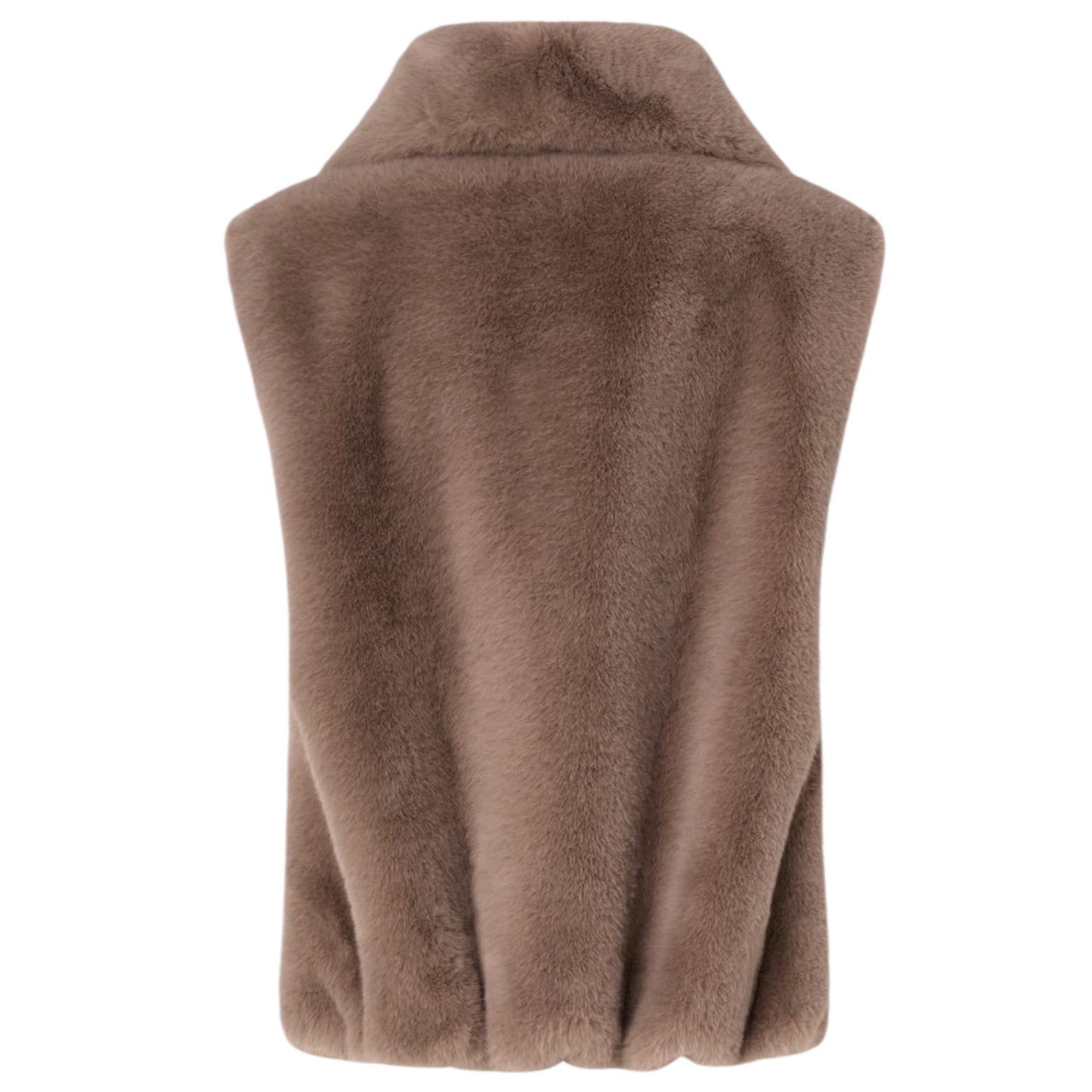 Gilet effetto pelliccia con zip