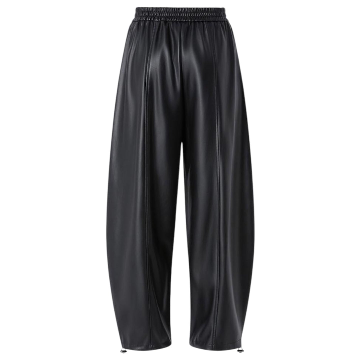 Pantalone balloon effetto pelle