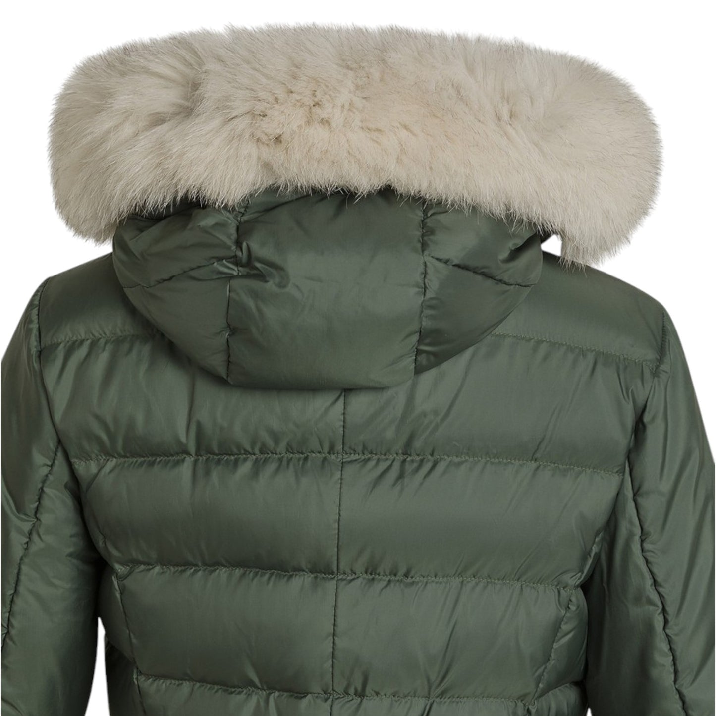 Piumino Lungo Con Zip Asimmetrica