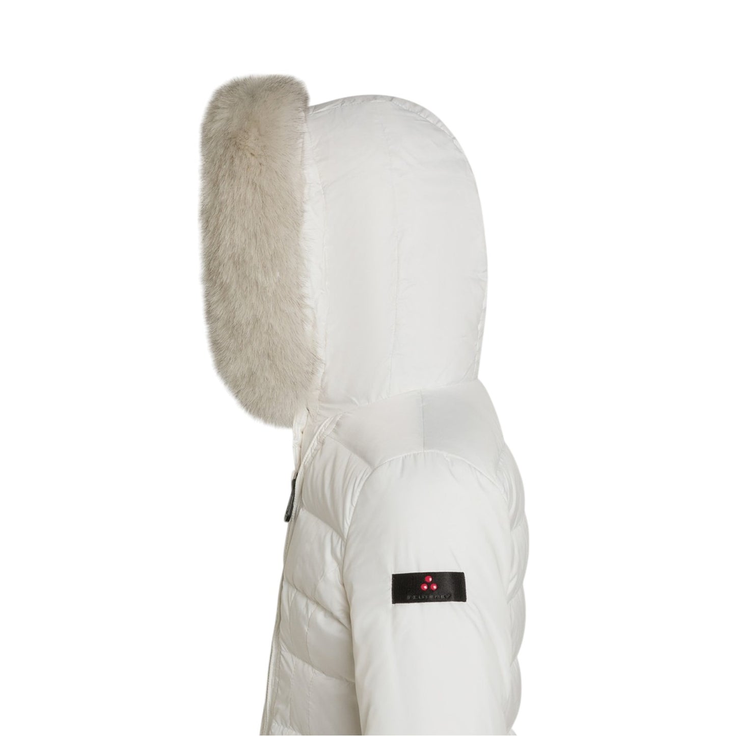 Piumino Lungo Con Zip Asimmetrica