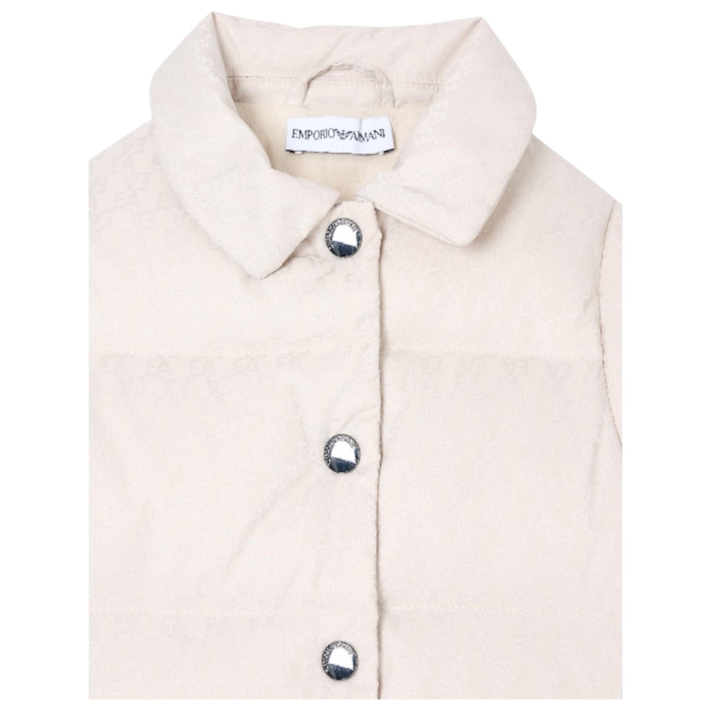 Piumino jacquard logo all over Emporio Armani