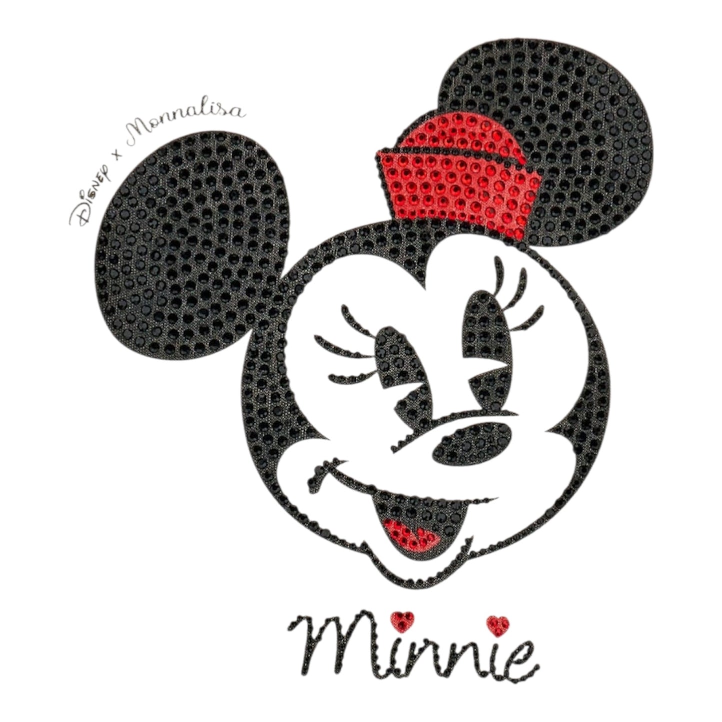 T-shirt Minnie strass in jersey Monnalisa