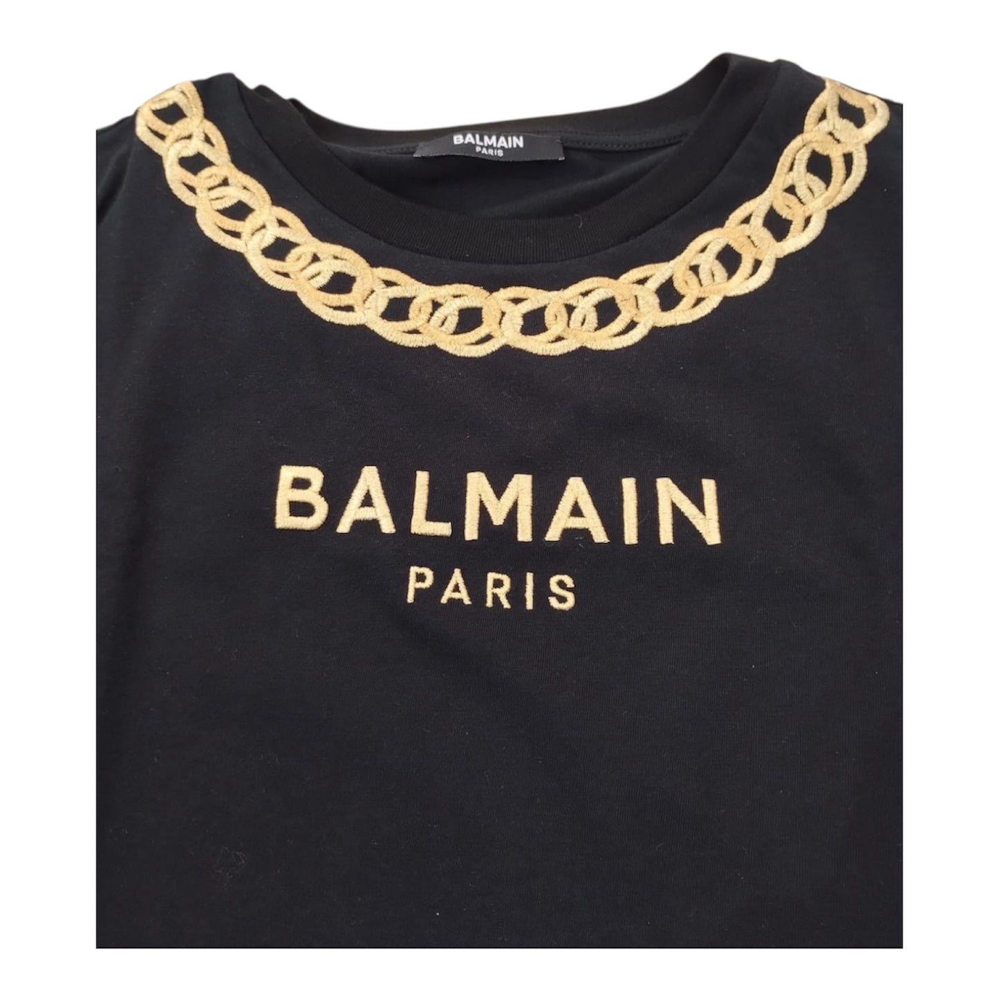 T-shirt con decoro Balmain