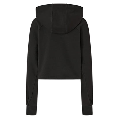 Felpa cropped con ricamo