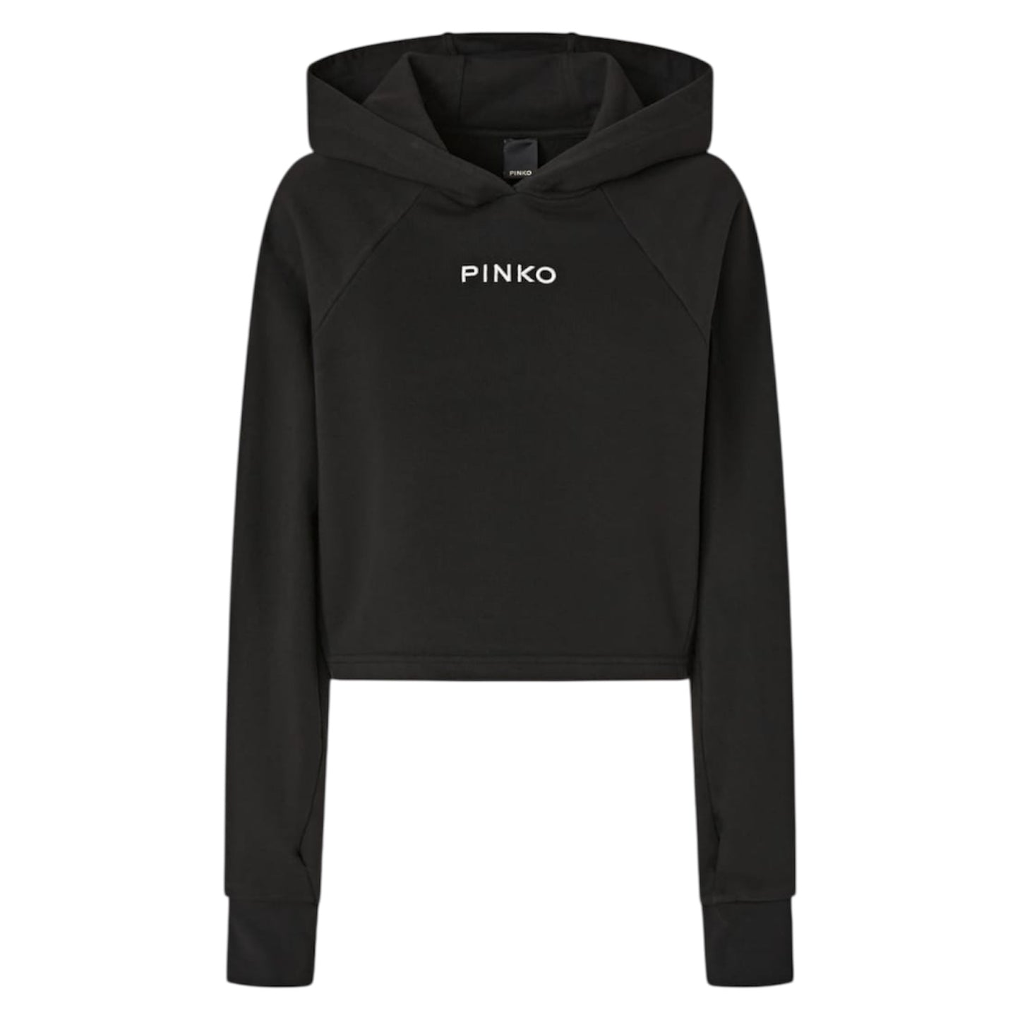 Felpa cropped con ricamo