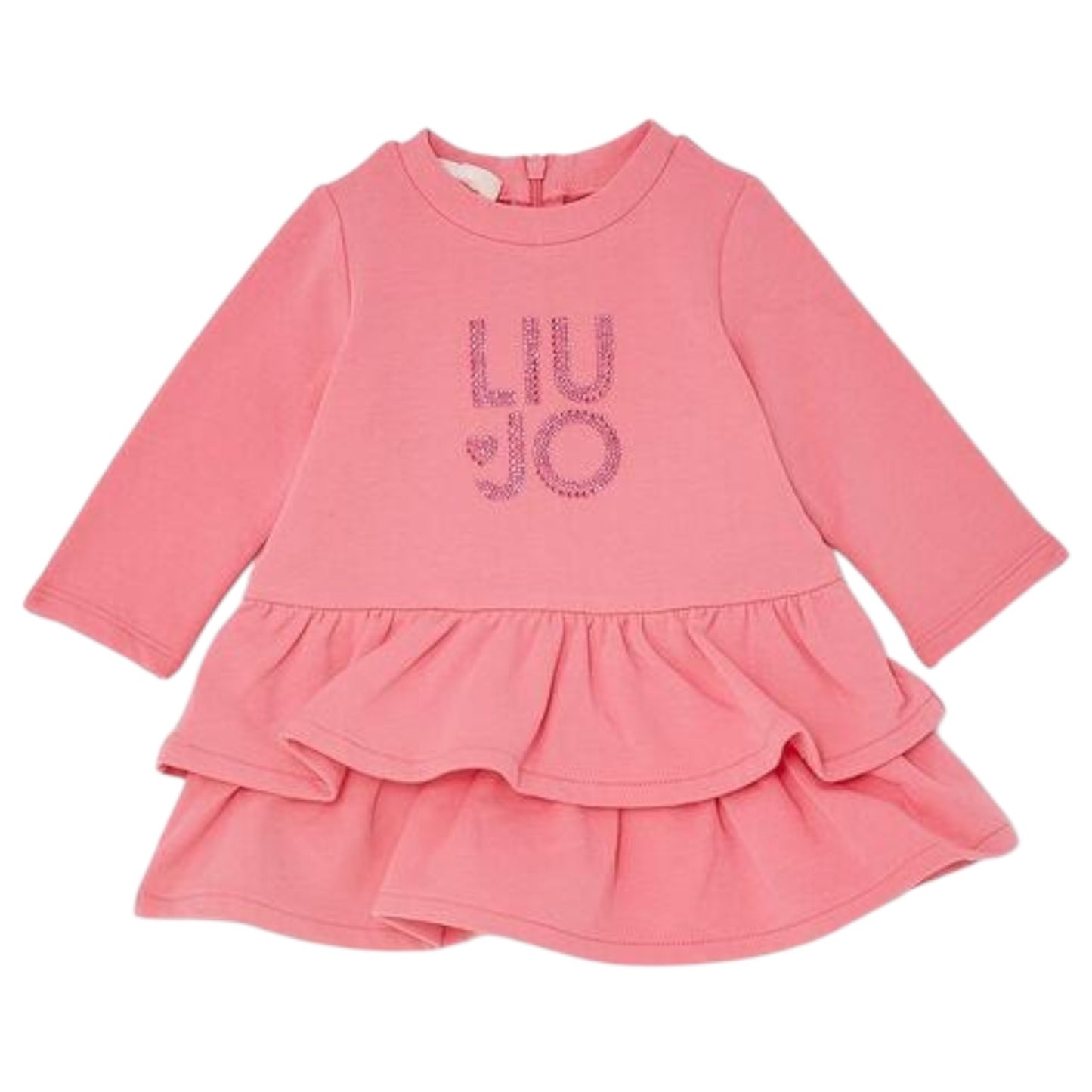 Abito in felpa di cotone con logo