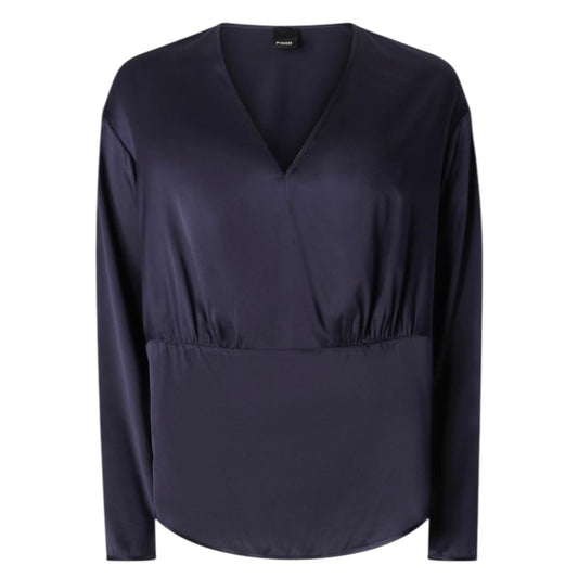 Blusa in satin stretch