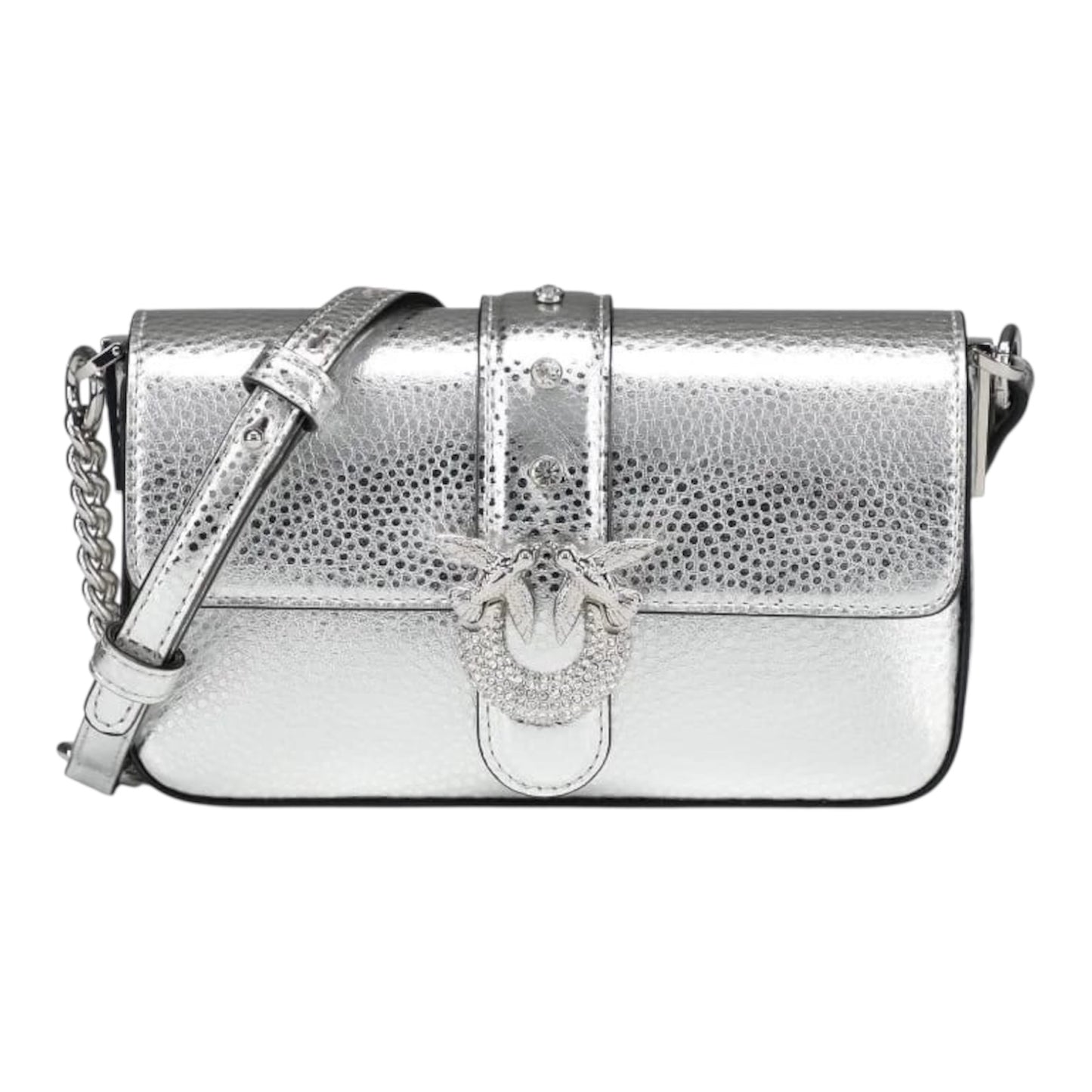 Borsa a spalla baby Love Bag One Slouchy in pelle laminata