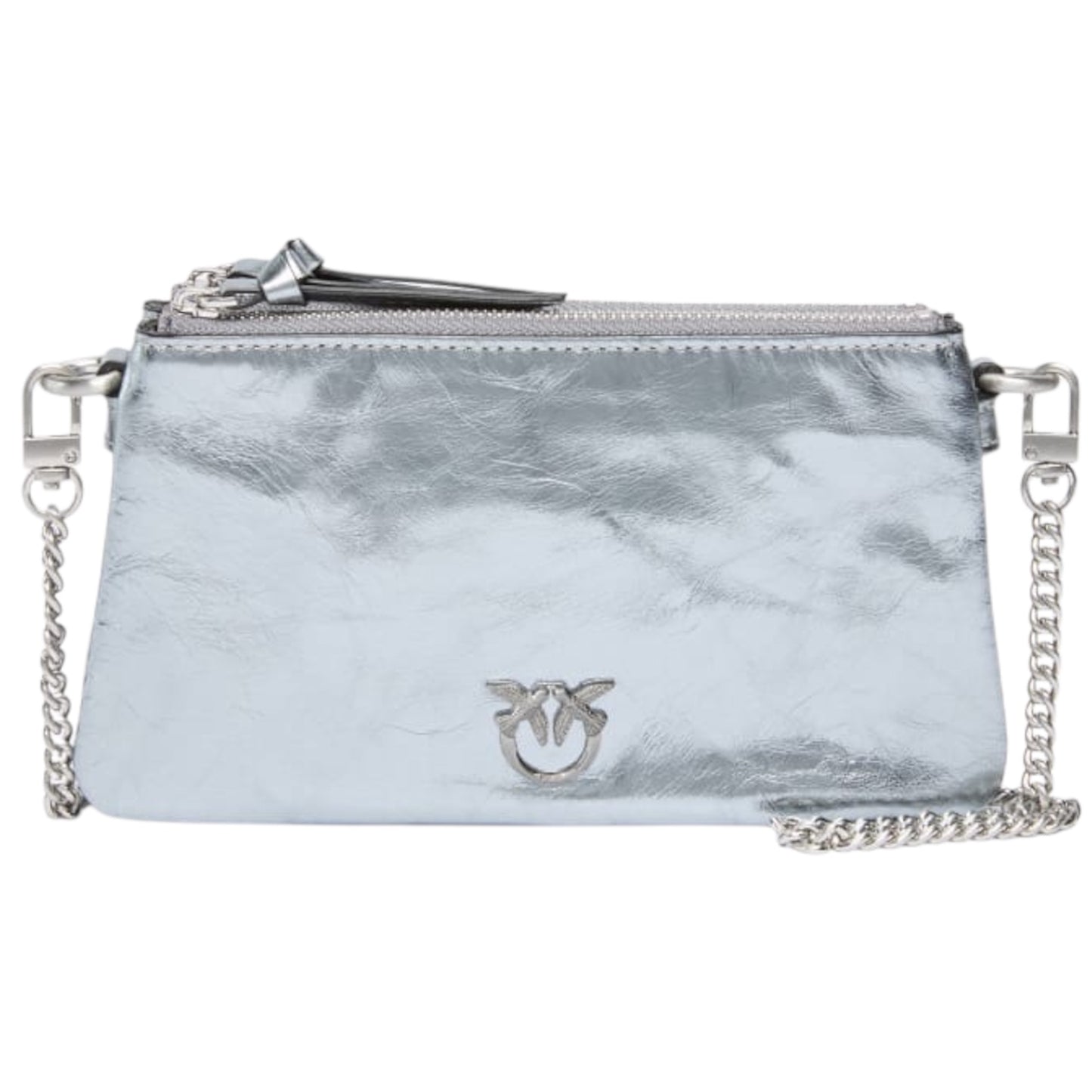 Piccola borsa a spalla Mini Double Bag in pelle laminata