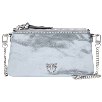 Piccola borsa a spalla Mini Double Bag in pelle laminata