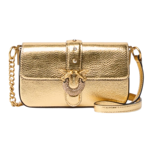 Borsa a spalla baby Love Bag One Slouchy in pelle laminata