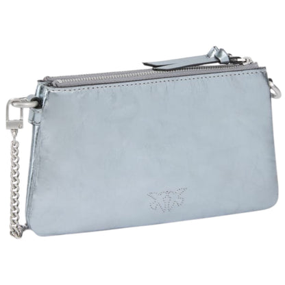 Piccola borsa a spalla Mini Double Bag in pelle laminata