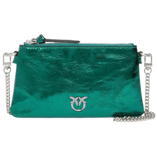 Piccola borsa a spalla Mini Double Bag in pelle laminata