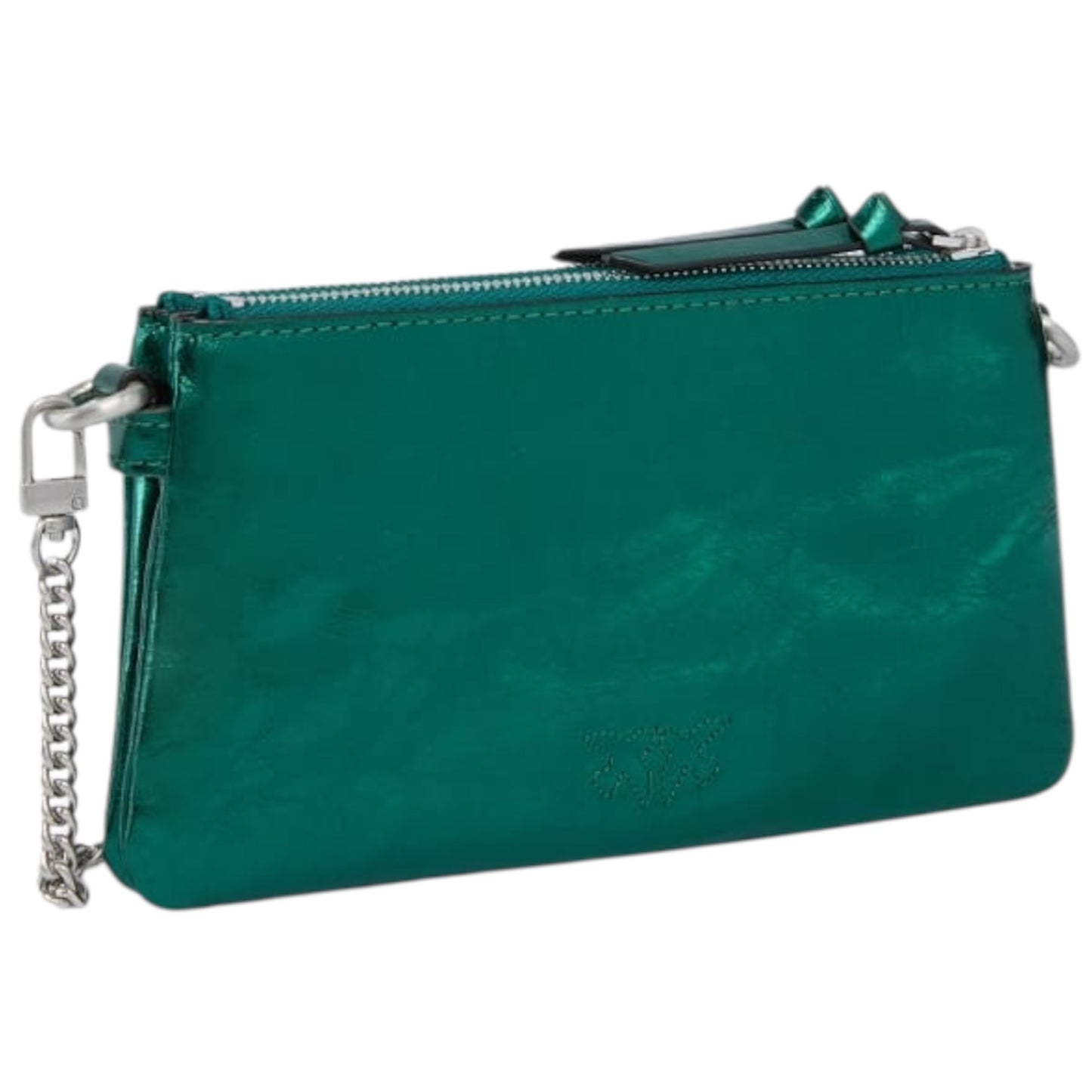 Piccola borsa a spalla Mini Double Bag in pelle laminata