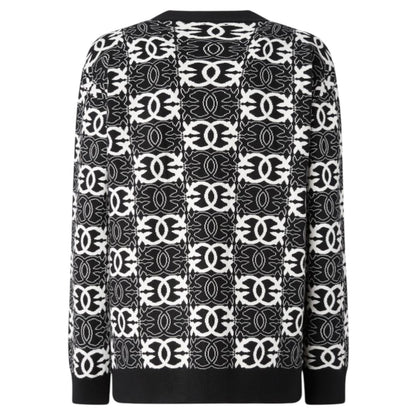 Cardigan con logo all over Love Birds