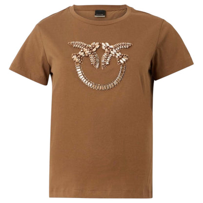 T-shirt con logo Love Birds decorato