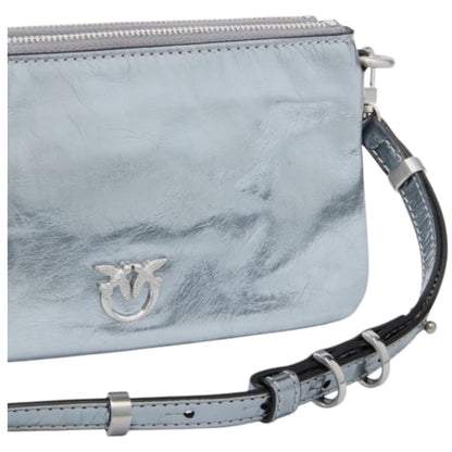 Piccola borsa a spalla Mini Double Bag in pelle laminata