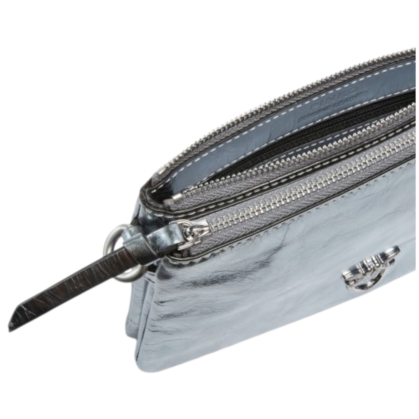 Piccola borsa a spalla Mini Double Bag in pelle laminata