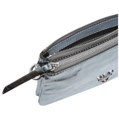 Piccola borsa a spalla Mini Double Bag in pelle laminata