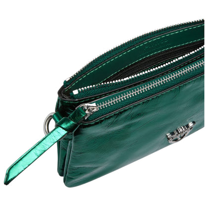 Piccola borsa a spalla Mini Double Bag in pelle laminata