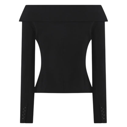 Giacca aderente con spalle scoperte