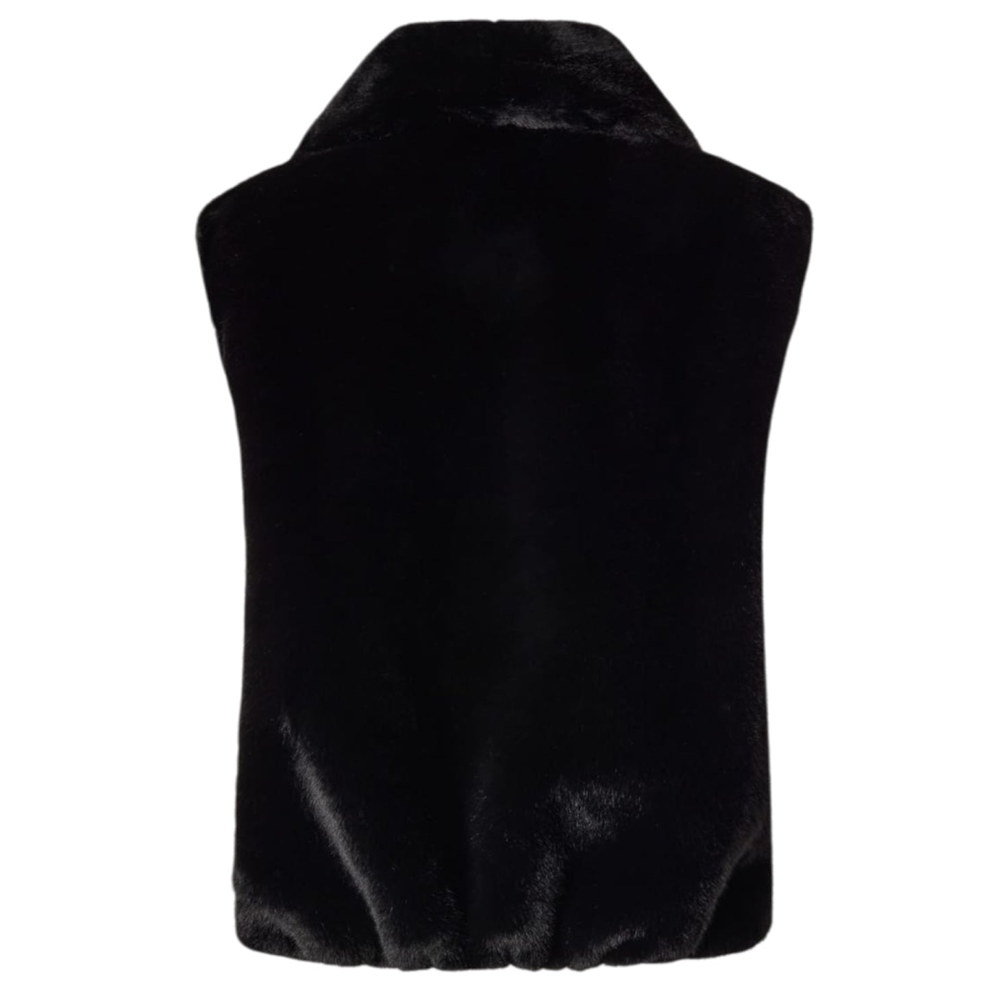 Gilet effetto pelliccia con zip