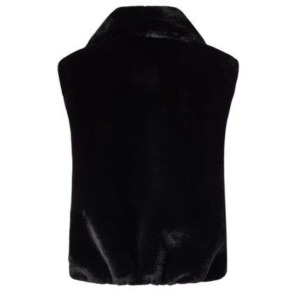 Gilet effetto pelliccia con zip