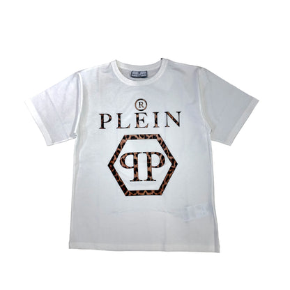 T-Shirt logo leopard Philipp Plein