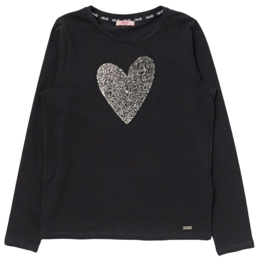 T-shirt con stampa cuore