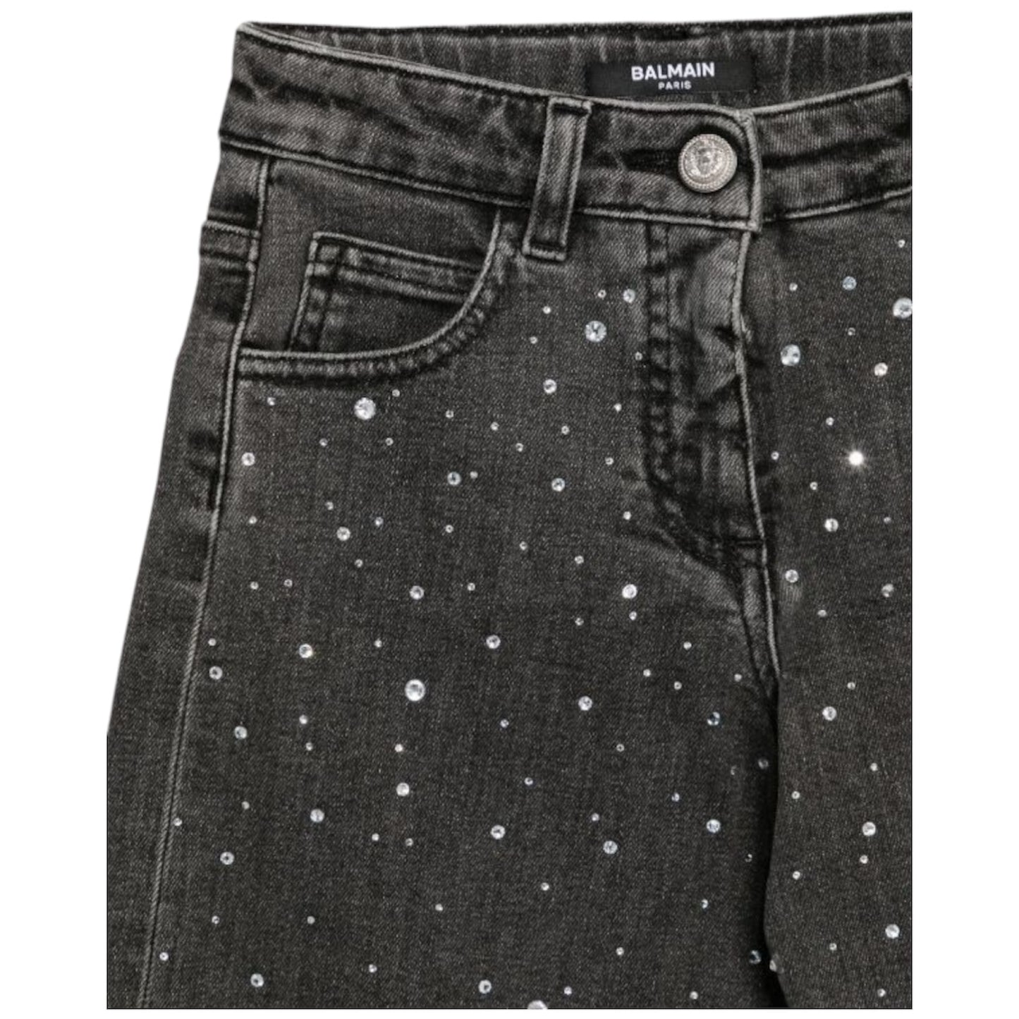 Jeans con cristalli Balmain