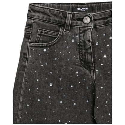 Jeans con cristalli Balmain