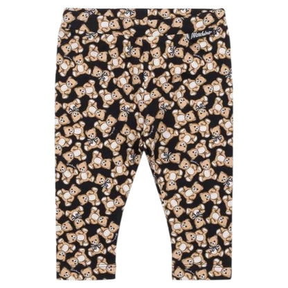 Leggings in Jersey di cotone Moschino