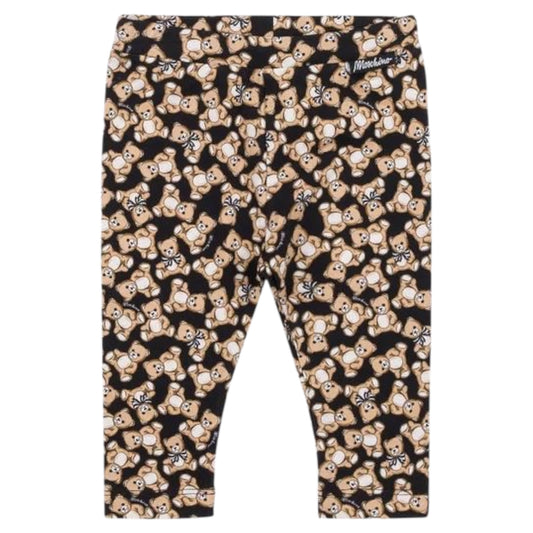 Leggings in Jersey di cotone Moschino