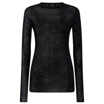 Maglia girocollo con paillettes