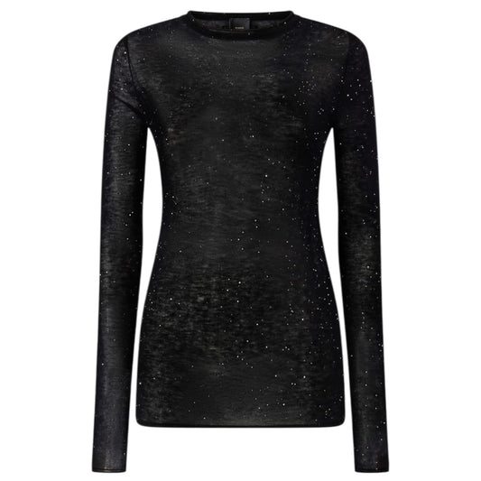 Maglia girocollo con paillettes