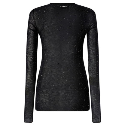Maglia girocollo con paillettes