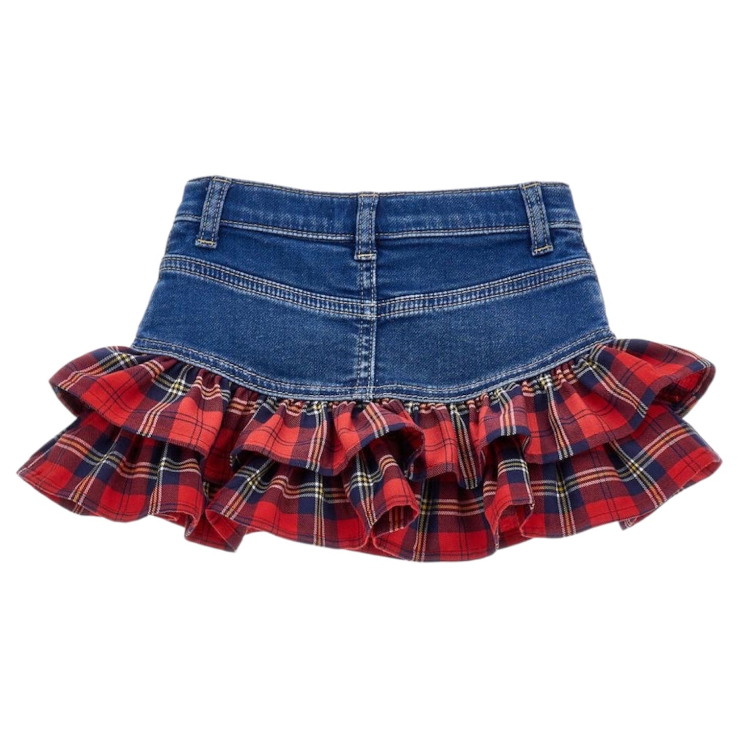 Minigonna Denim con volant Monnalisa