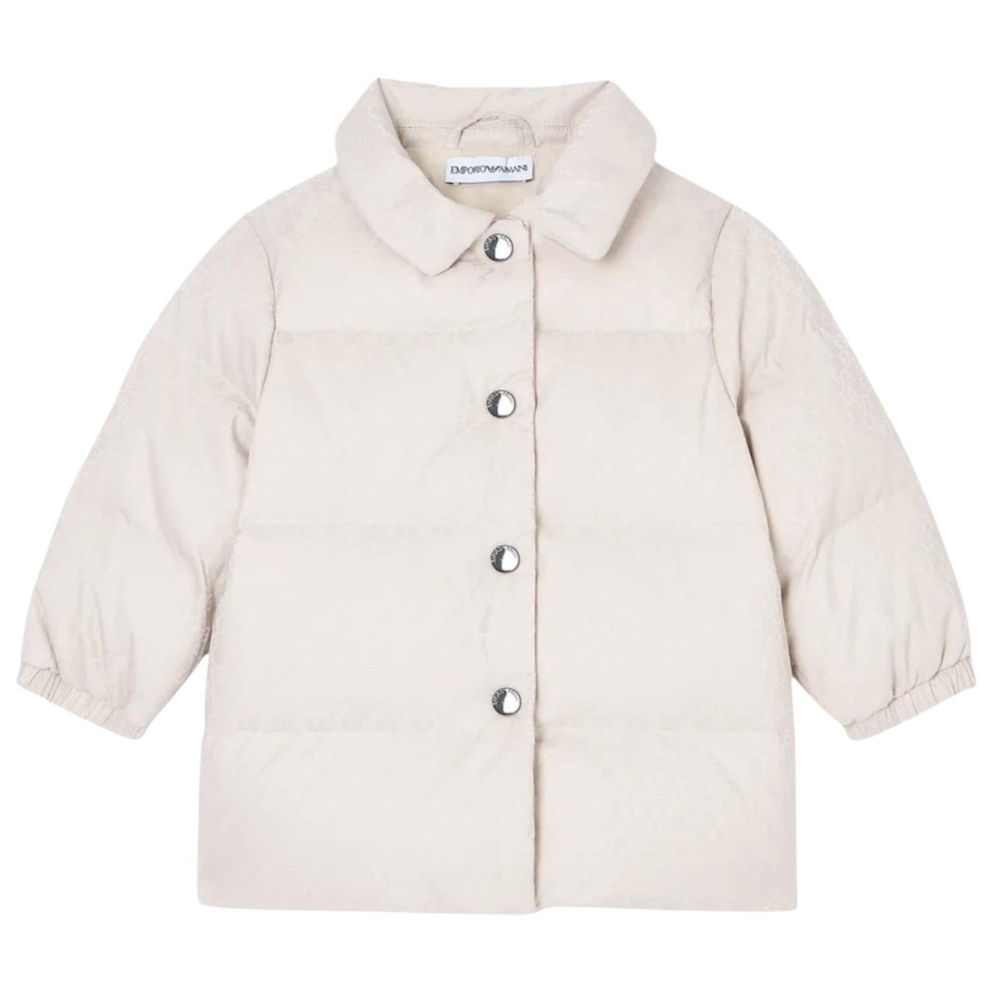 Piumino jacquard logo all over Emporio Armani