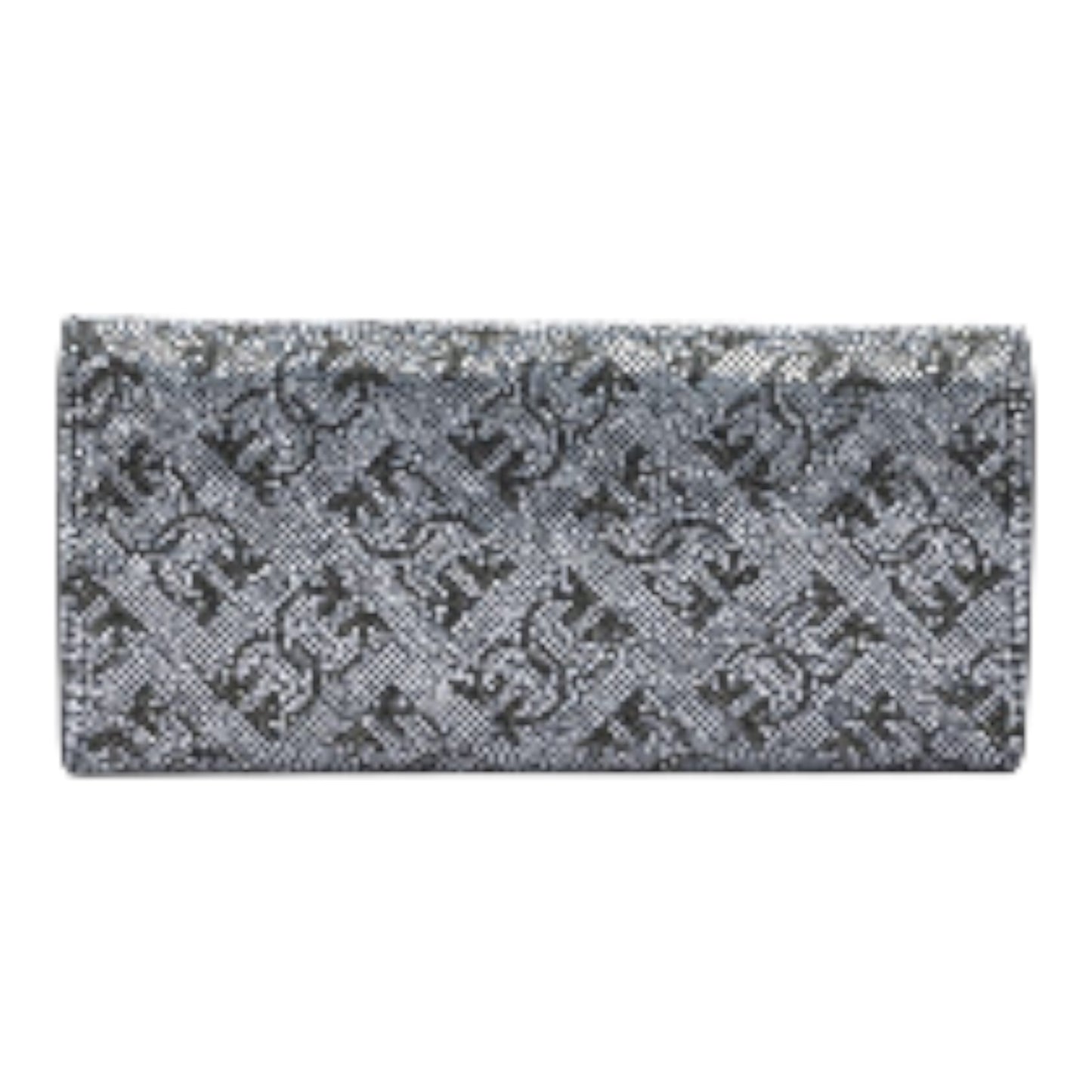 Portafoglio in pelle full strass con tracolla