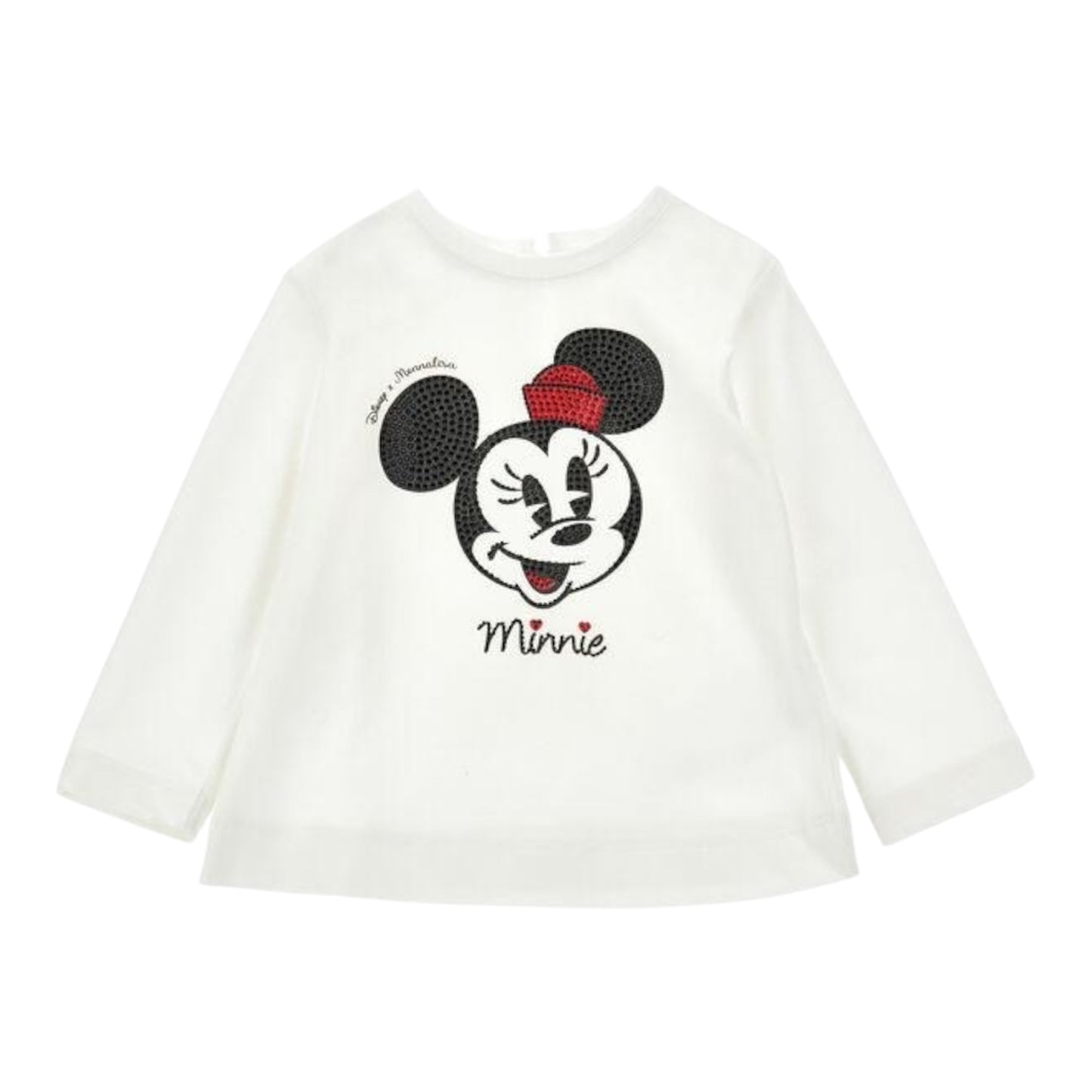 T-shirt Minnie strass in jersey Monnalisa