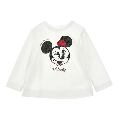 T-shirt Minnie strass in jersey Monnalisa