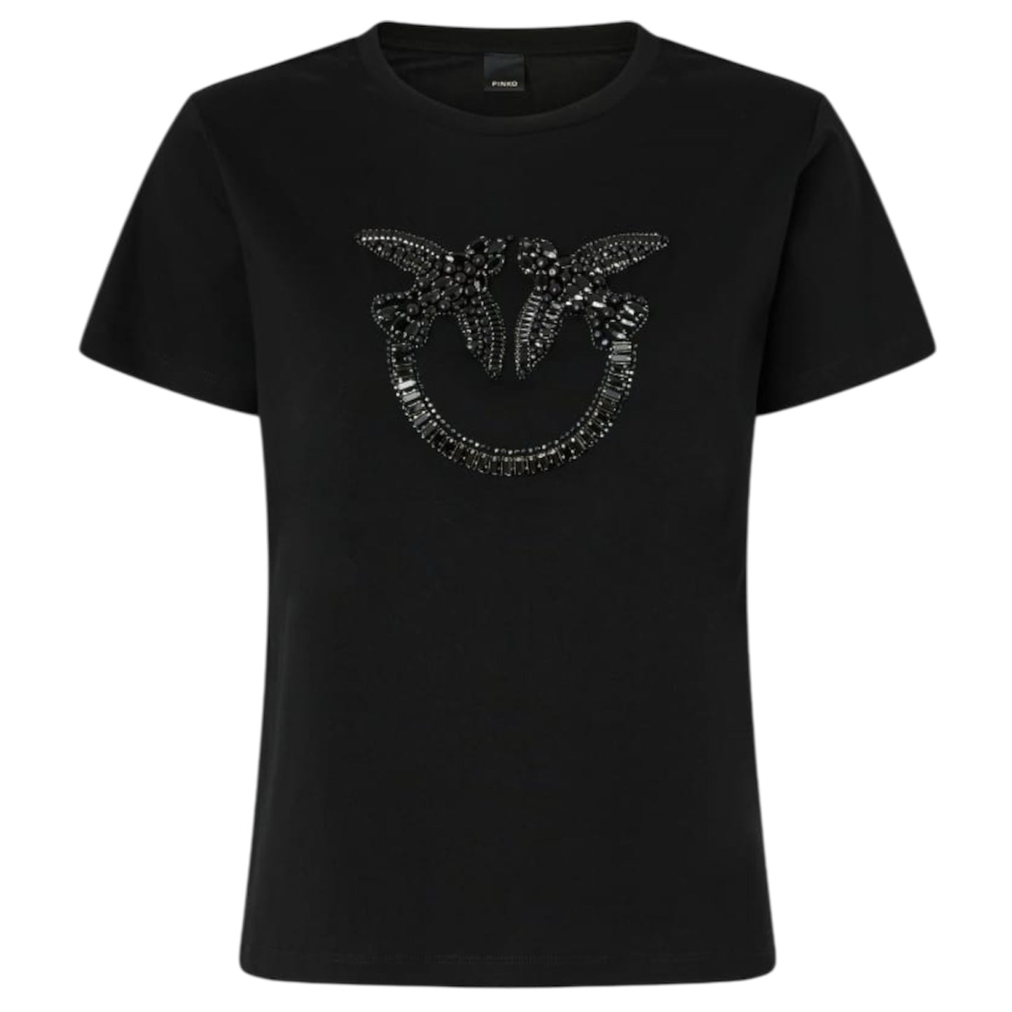 T-shirt con logo Love Birds decorato