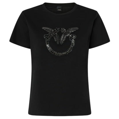 T-shirt con logo Love Birds decorato