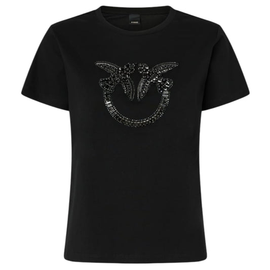 T-shirt con logo Love Birds decorato