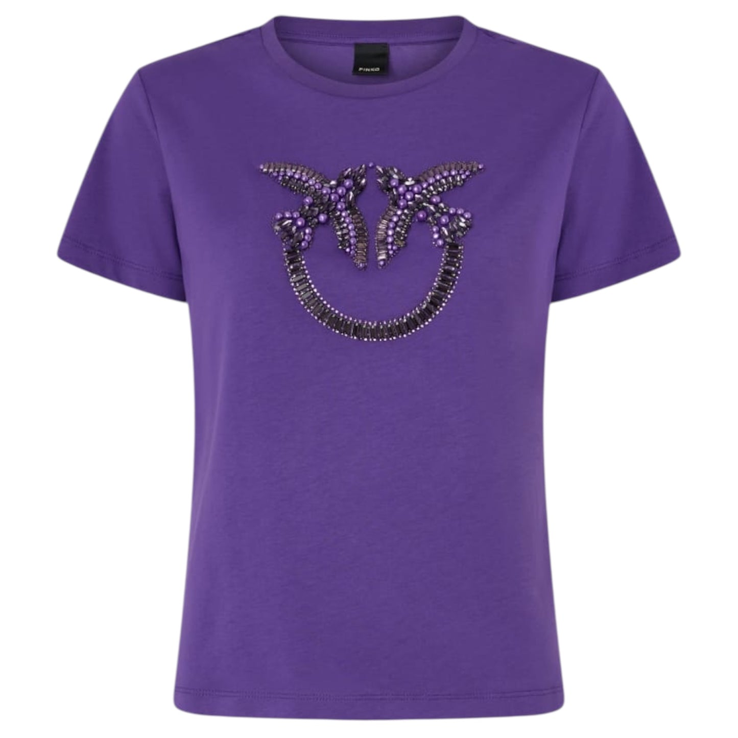 T-shirt con logo Love Birds decorato
