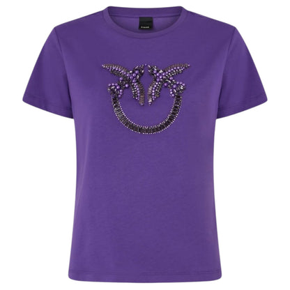 T-shirt con logo Love Birds decorato