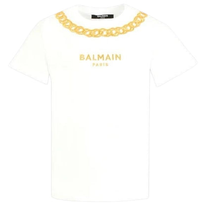 T-shirt con decoro Balmain