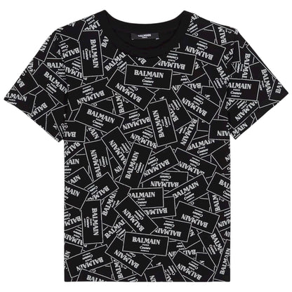 T-shirt con stampa all-over Balmain Couture